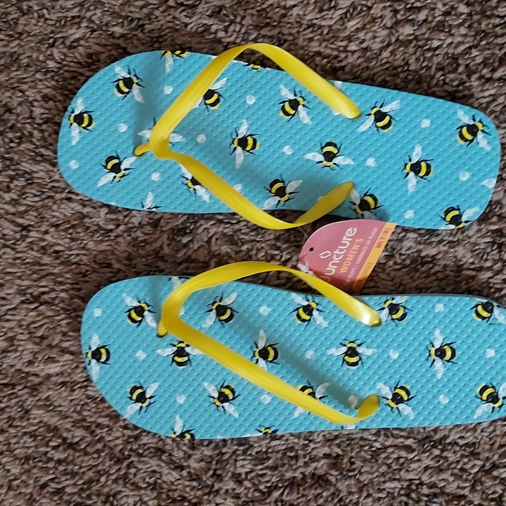 Women's bee flip flops